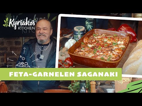 Griechisches Feta-Garnelen Saganaki aus dem Ofen | Kyriakos Kitchen