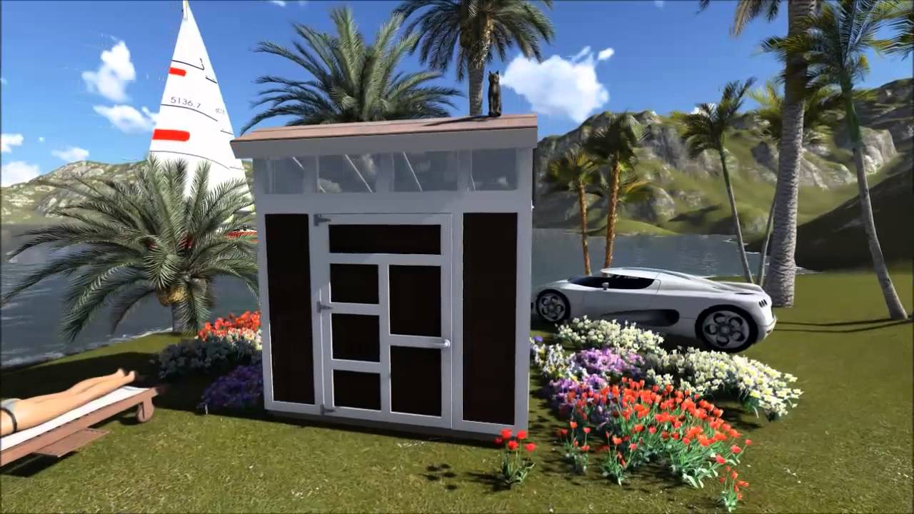 4 X 8 Saltbox Shed Plan at Lake - YouTube 4 X 8 Saltbox Shed Plan at Lake - YouTube