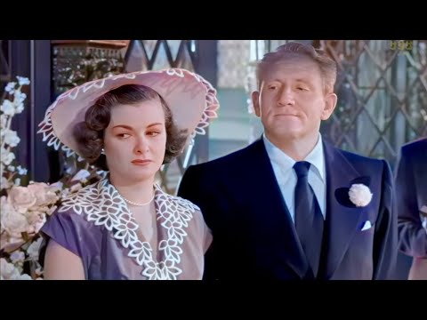 Temel Taşı (1951) Elizabeth Taylor, Spencer Tracy | 4k yeniden düzenlendi Renklendirildi