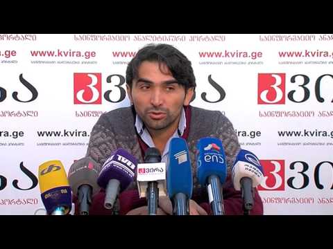 21.10.2015 გურამ ადამაშვილი სდა\"თიჯი ლაიფის\"  პრესკონფერენცია - პორტალ \"კვირას\" პრესკლუბი