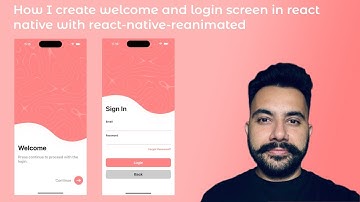 How I create welcome and login screen in react native with react-native-reanimated #reactnative