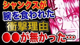 動画 ワンピース 予想考察 シャンクスが腕を食われた衝撃理由 が無かった 動画でマンガ考察 ネタバレや考察 伏線 最新話の予想 感想集めました