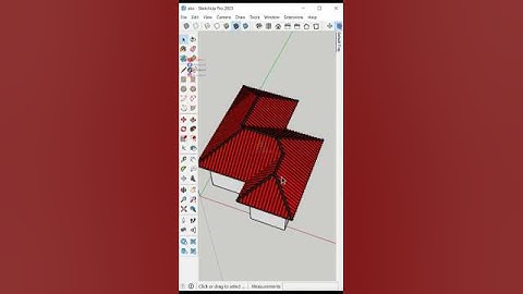How to Make an Instant Hip Roof in SketchUp Fast and easy method #sketchup #roof #cadshow #design