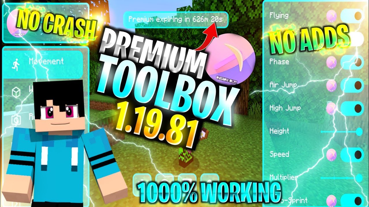 Toolbox 1.19.81 Infinite PremiumNo CrashNo AddsToolbox 1.19.81