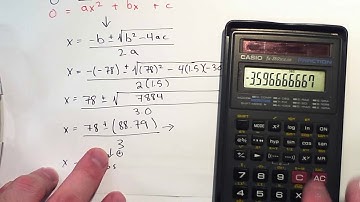 Solving Kinematics Problems with Quadratics