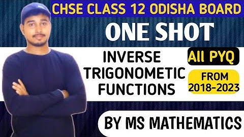 CHSE Math Previous Year Question Paper | I.T.F ALL PYQ (2018-2023) | ONE SHOT | 🔥🔥🔥#chse #chseodisha