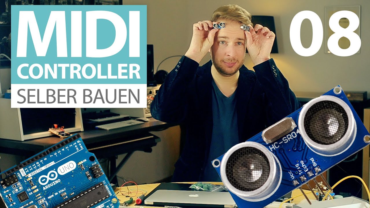 Ultraschall Entfernungsmesser Hc Sr04 : Midi controller selber bauen e08 ultraschall sensor hc sr 04 mit