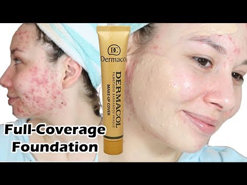 😲 FOUNDATION THAT CAN COVER ACNE!!! | Dermacol Foundation