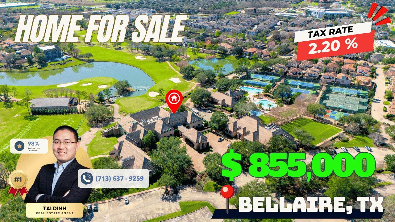 [009-25] SIÊU NHÀ GẦN BELLAIRE NẰM TRONG KHU VỰC SANG CHẢNH BẬT NHẤT HOUSTON - THUẾ CHỈ 2.2%