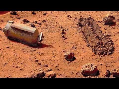 Обнаружен Блестящий Цилиндр на Марсе! Реальные фото красной планеты - Аппарат «Викинг 2»