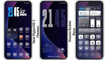 3 New HyperOS 2 control centre Themes for Xiaomi,Redmi,Poco | 3 Best HyperOS 2 Themes