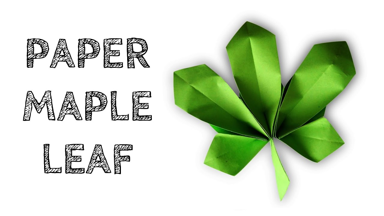 How to make Paper Maple Leaf YouTube