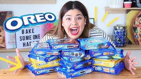 Probando las Oreo MÁS RARAS!! *14 sabores* | RebeO