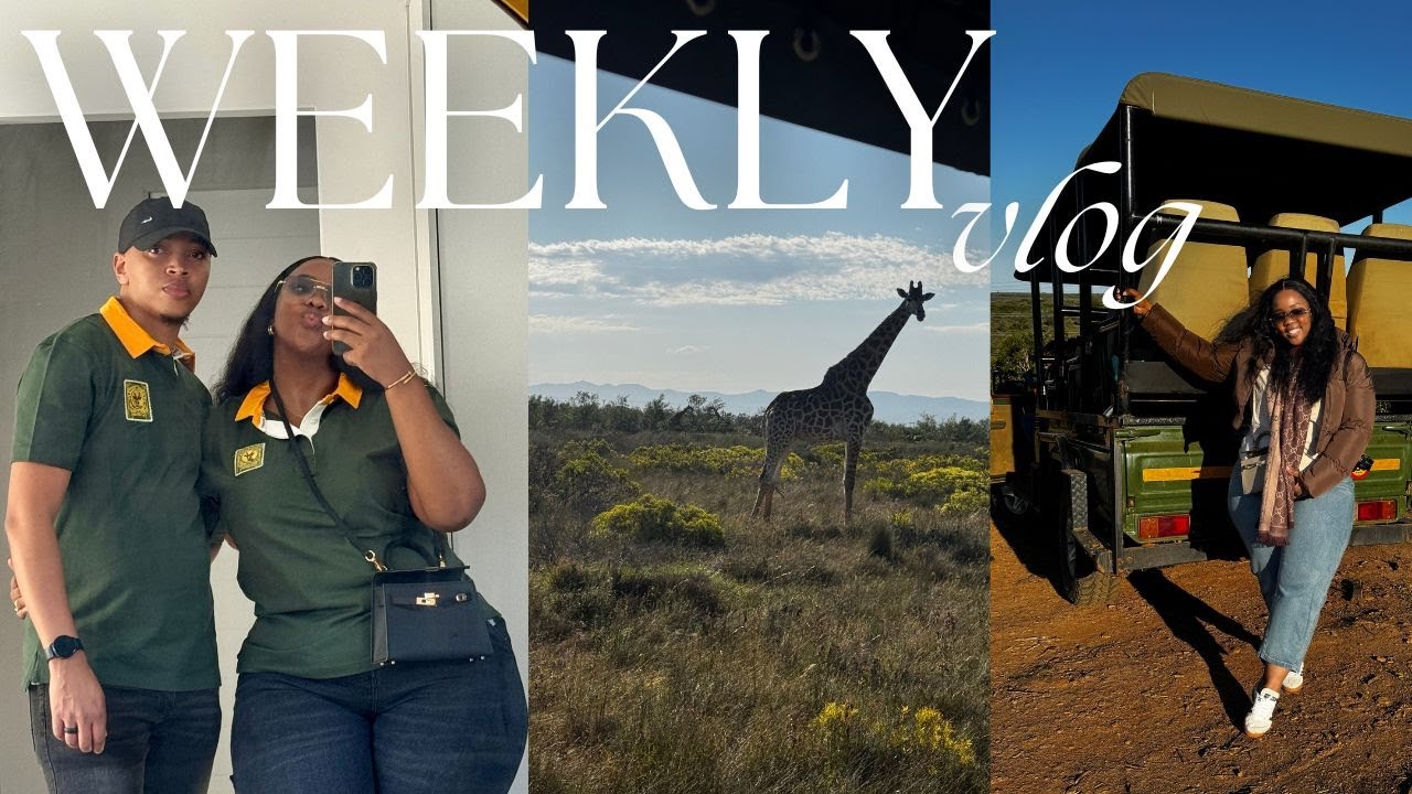 WEEKLY VLOG| Springboks Rugby Game, Game Drive, Date Night, Work Hard ...