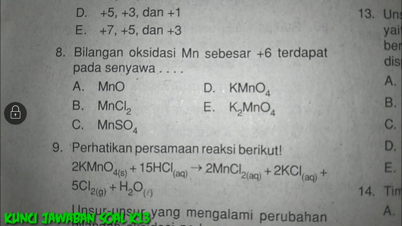 Bilangan Oksidasi Mn Sebesar 6 Terdapat Pada Senyawa Youtube Bilangan Oksidasi Mn Sebesar 6 Terdapat Pada Senyawa Youtube