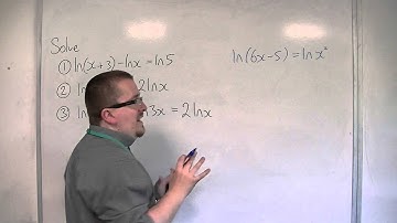 OCR MEI Core 3 1.15 Harder Examples of Solving Equations with ln(x)