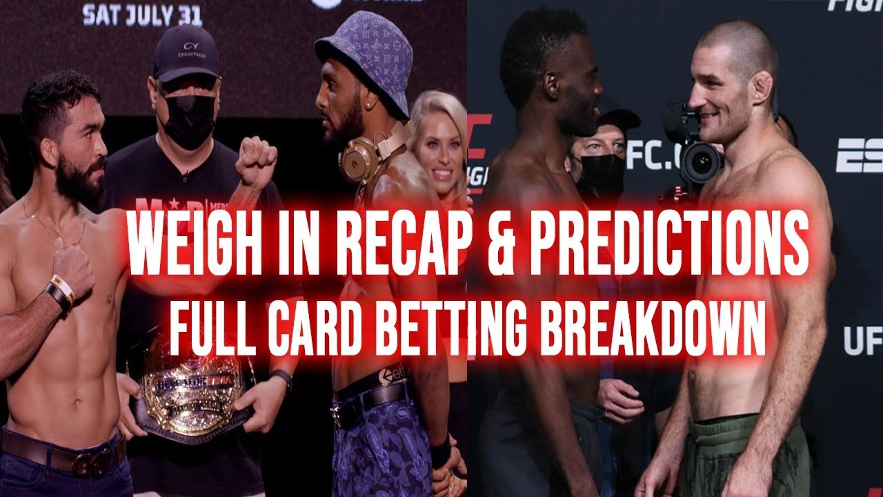 Bellator 263 + UFC Vegas 33 Weigh In Recap & Predictions | Pitbull vs McKee/Hall vs Strickland Bets