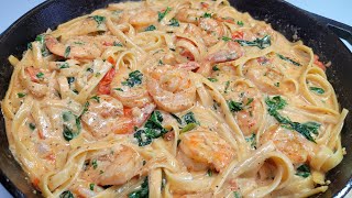 TUSCAN SHRIMP PASTA | recipe