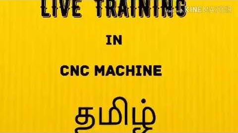 CNC PROGRAM TRAINING Live    in cnc machine tamil video 1
