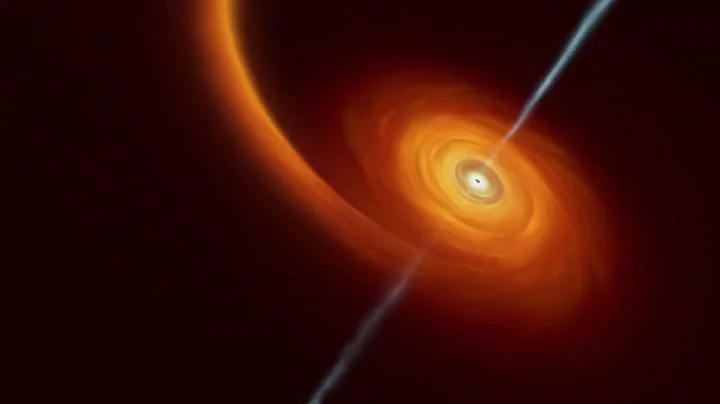 Animation of a black hole swallowing a star - DayDayNews