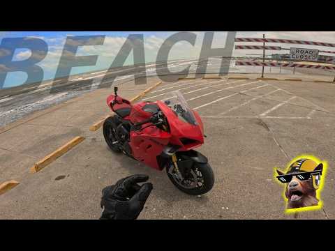 Let's Rip To The Beach On The Ducati V4S!