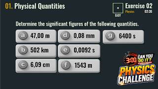 Exercise 02: Physical Quantities - Topic: Significant Figures