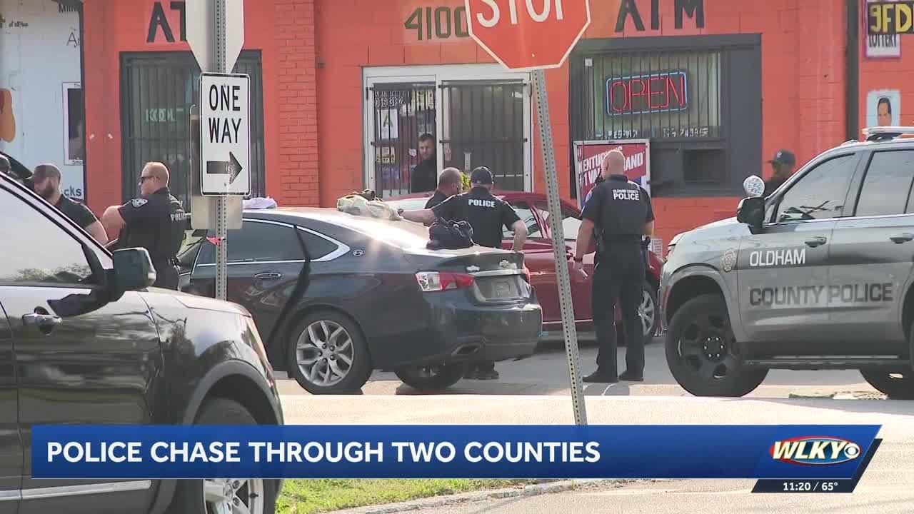 Man injured after police pursuit from Oldham County ends in west ...