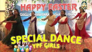 Telugu Christian Dance | Easter 2025 | YPF Girls | IPC Kanuru | #christiandance #ipckanuru