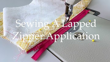 Sewing A Lapped Zipper Application
