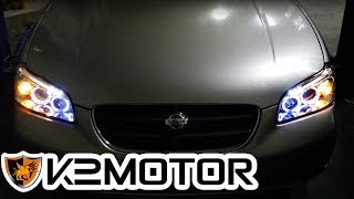 K2 MOTOR INSTALLATION VIDEO: 2000-2001 NISSAN MAXIMA PROJECTOR HEAD LIGHTS