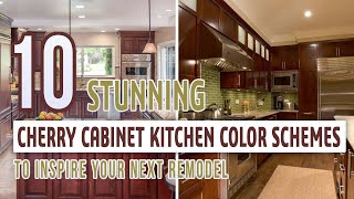 10 Stunning Cherry Cabinet Kitchen Color Schemes To Inspire Your Next Remodel
