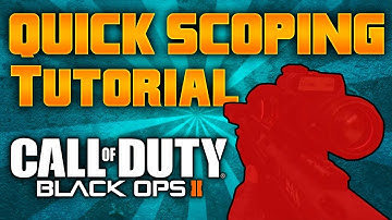 How to QUICK SCOPE in BLACK OPS 2 Tutorial