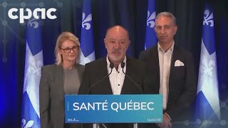 Le ministre Christian Dubé annonce les premiers dirigeants de Santé Québec - 29 avril 2024