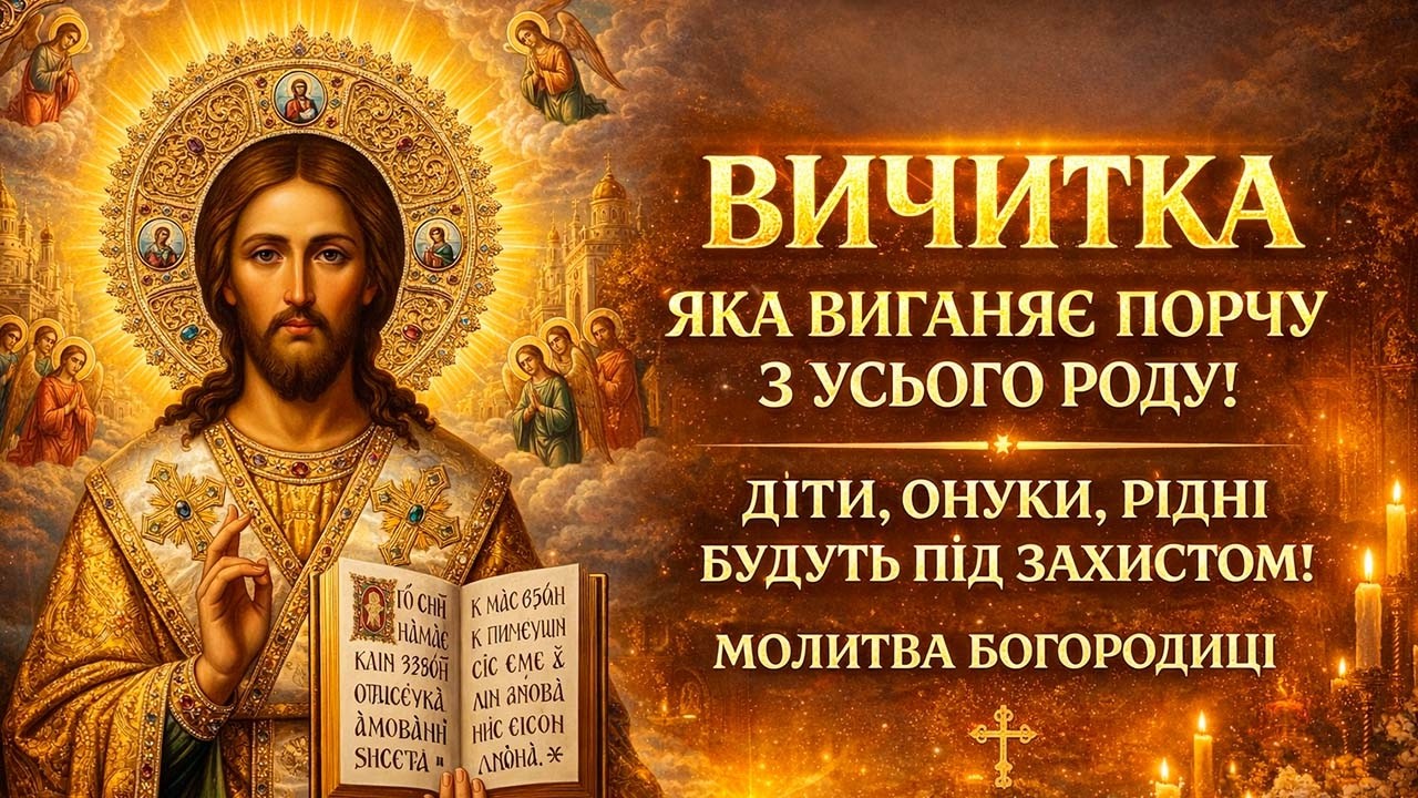 ВИЧИТКА ЯКА ВИГАНЯЄ ПОРЧУ З УСЬОГО РОДУ! ДІТИ, ОНУКИ, РІДНІ БУДУТЬ ПІД ЗАХИСТОМ! Молитва Богородиці