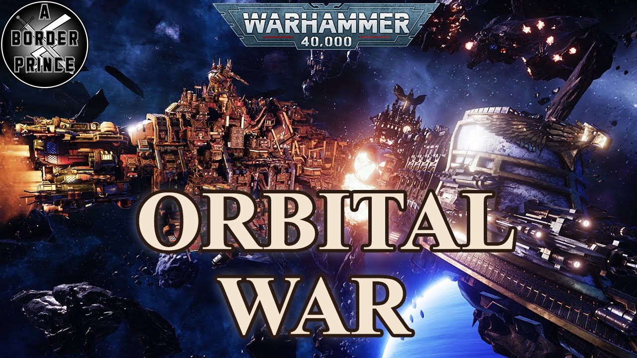 The Orbital War - Space Marines vs Ork Fleets Above Armageddon | Warhammer 40K Lore