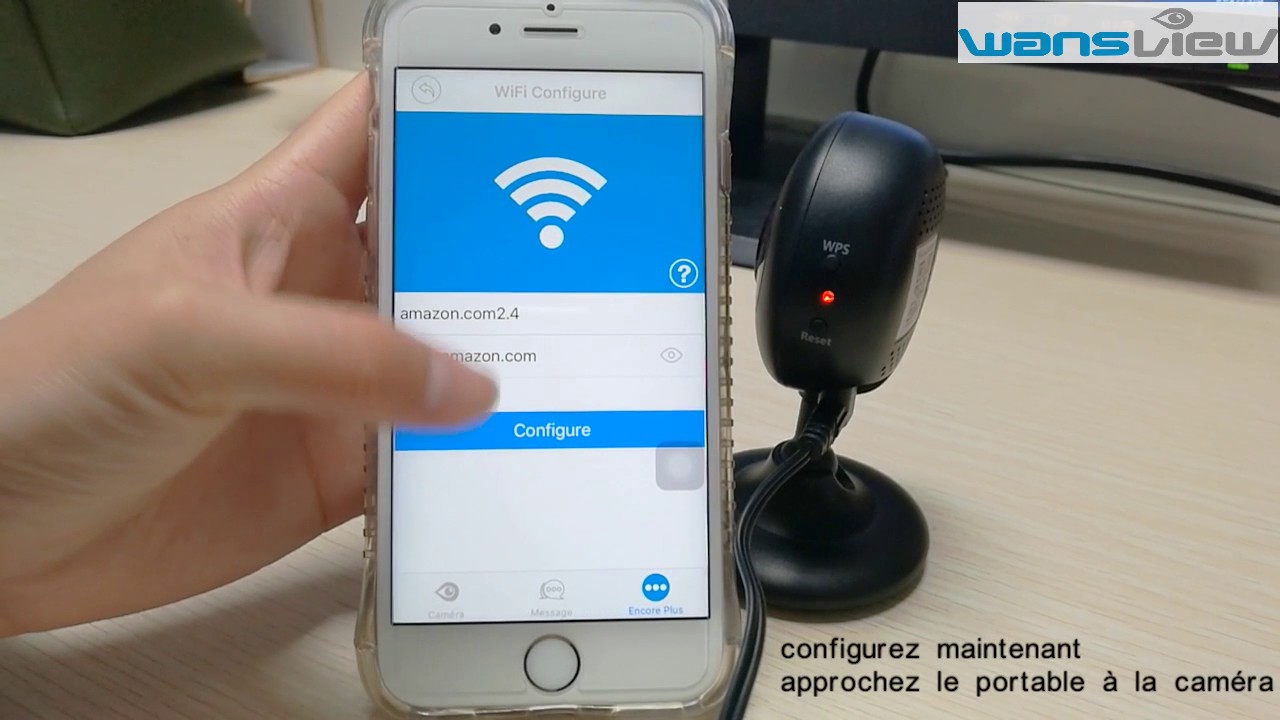 la connexion de wansview IP Camera à wifi /Wansview IP Camera wifi connection YouTube