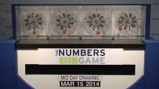 Midday Numbers Game Drawing: Saturday, March 15, 2014