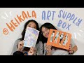 Heikala Art Supply Box unboxing + paint with us