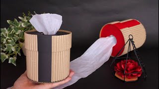 通販のダンボールで作るトイレットペーパーのケースの作り方【SDGsな紙工作】 - How to make a toilet paper case from mail order cardboard