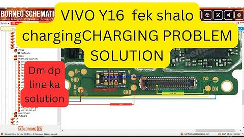 VIVO Y16 CHARGING PROBLEM SOLUTION DM DP  LINE PROBLEM