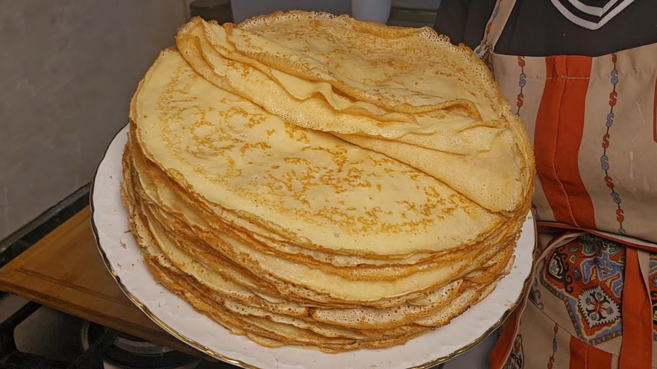 Блинчики/Хороший рецепт/Техника/Разбор ошибок/Много блинчиков из 1 л молока/Без соды