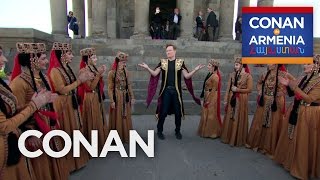 Conan Dances At The Garni Temple | CONAN on TBS
