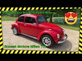 1999 VOLKSWAGEN BEETLE TITLE AS 1972 AIR CONDITIONING A/C RED LOW MILES USED FOR SALE ORIGINAL RARE
