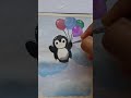 Penguin painting | Easy acrylic painting D-4 🖼