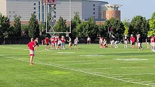 Ohio State QBs throwing drills
