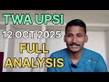 TWA UPSI MOCK ANALYSIS ।।12 Oct 2025।। UPSI MATHS 
