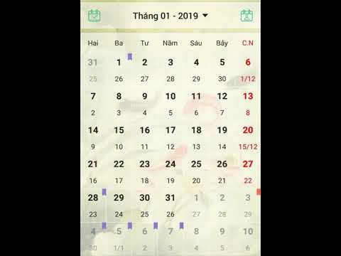 [TKT-KN]  LỊCH 2019