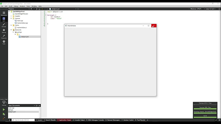 Qt: Using QML with QQuickWidget