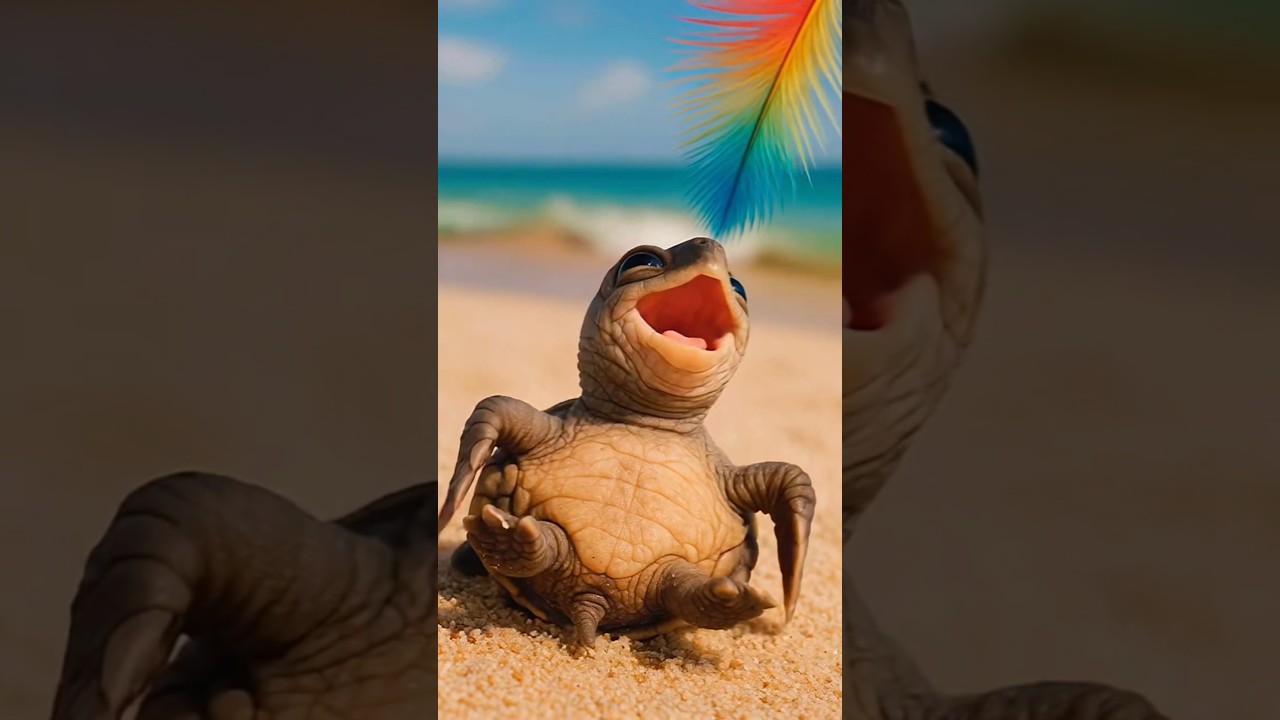 Cute turtle funny video 