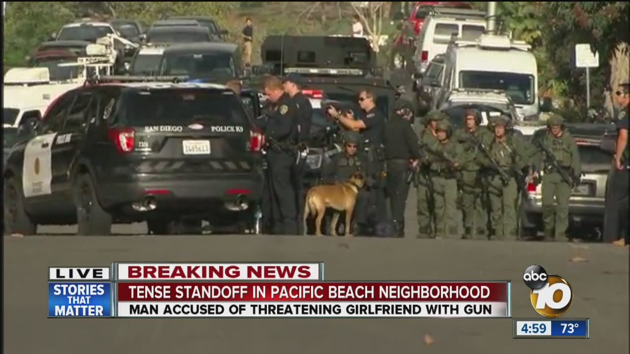 Tense standoff in Pacific Beach neighborhood